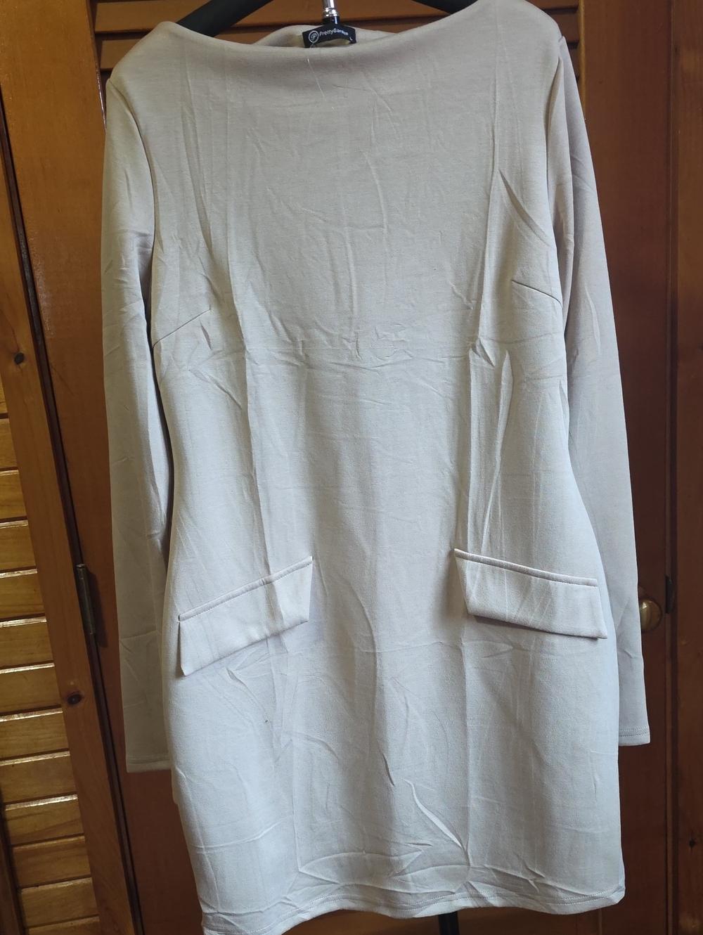 PrettyGarden Women's Elegant A-Line Mini Dress Long Sleeve Boat Neck Long Sleeve